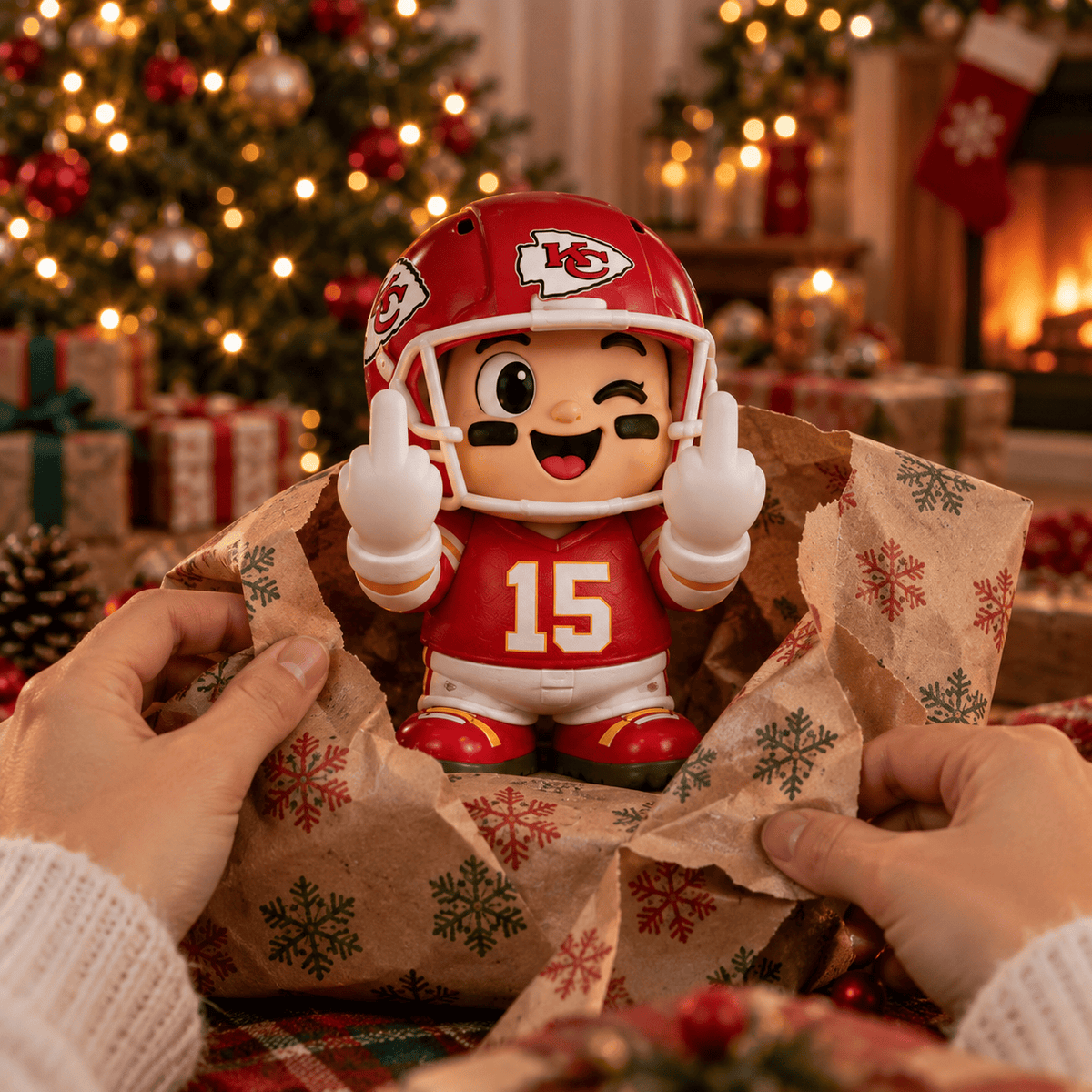 KCC Premium Christmas Middle Finger Character Light NTTB