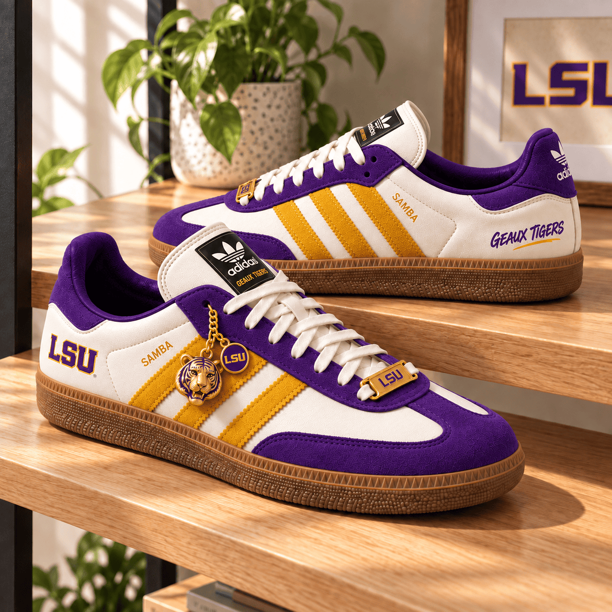 LSU Premium Custom Low-Top Sneakers PNPA