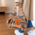 TVF Sculptural Embroidered Denim Handbag NTKO