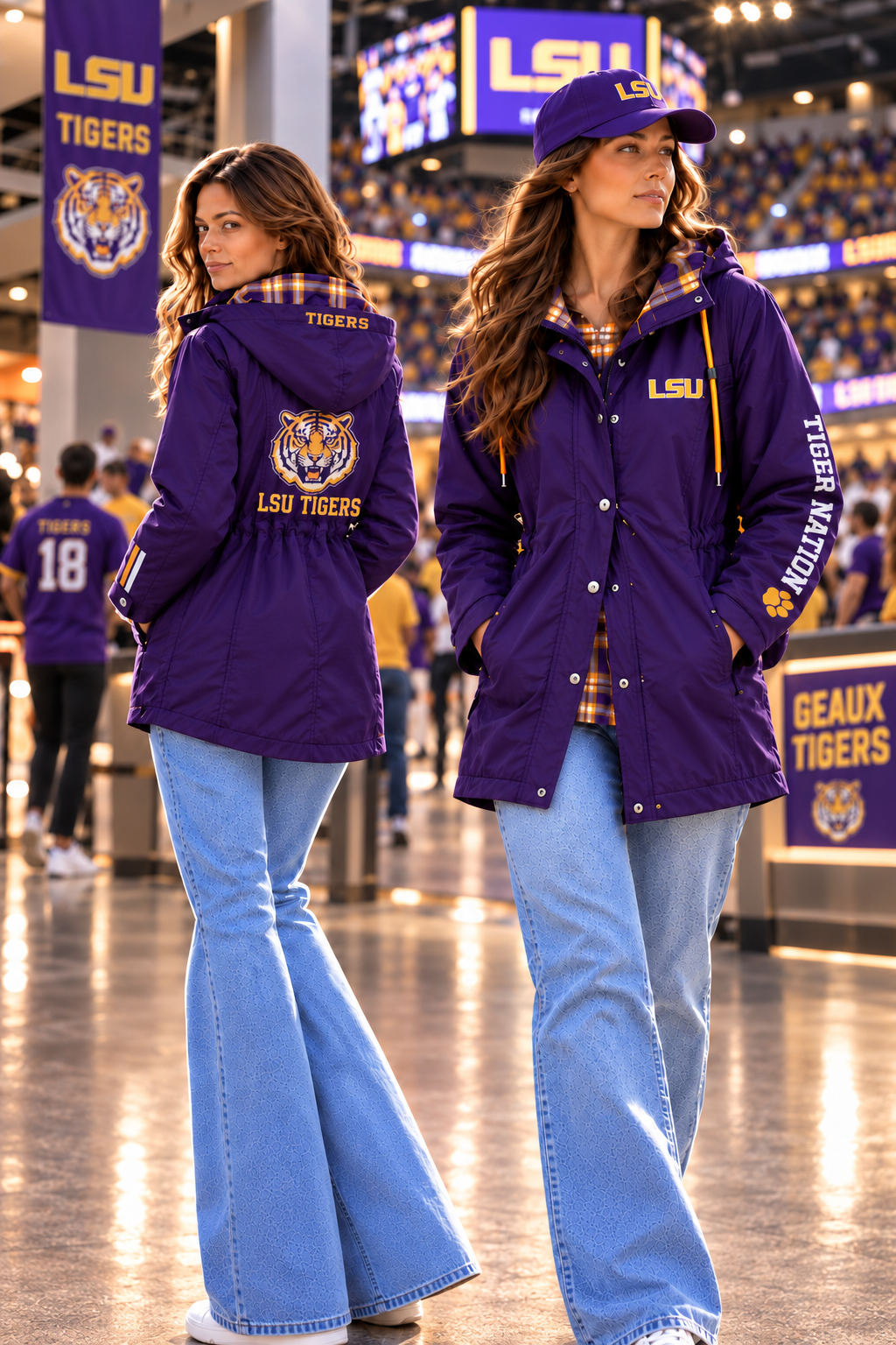 LSU Waterproof windbreaker jacket DNBN