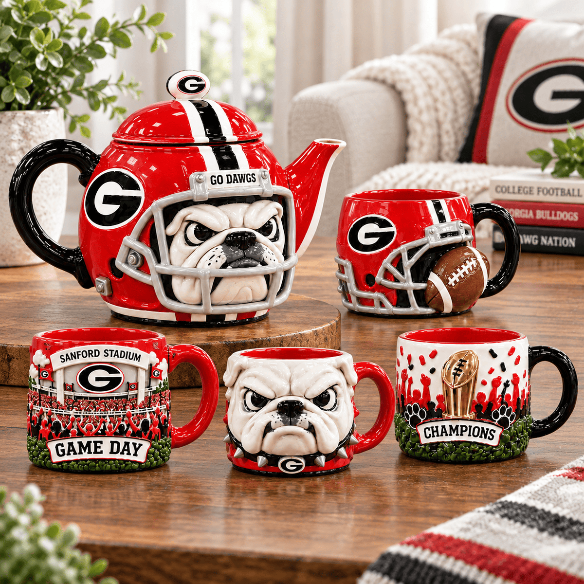 GGBD Premium Sculptural Ceramic Drinkware Set NTNA